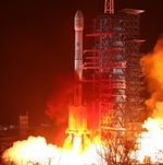 Long March 3B launch of ChinaSat-26 Feb 2023 (Xinhua)