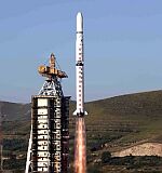 Long March 4B launch of SJ-6 (Xinhua)