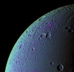 Saturn moon Dione (NASA/JPL)