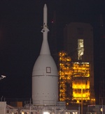 Orion EFT-1 rollout to SLC-37 (NASA/KSC)