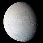 Enceladus seen by Cassini in July 2005 (NASA/JPL)
