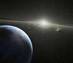 Extrasolar asteroid belt illustration (NASA)