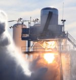 Falcon 9 2nd stage engine test (SpaceX)