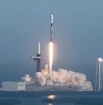 Falcon 9 launch of Starlink satellites, 2022 March 3 (SpaceX)