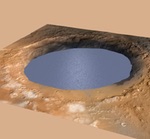Gale Crater as lake (NASA)