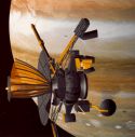 Galileo at Jupiter illustration