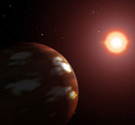 Gliese 436 exoplanet illustration (NASA)
