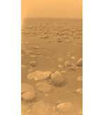 Huygens color image of Titan surface (ESA)