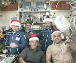 ISS crew on 2009 Dec 23 (NASA)
