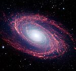 M81 galaxy seen by Spitzer (NASA/JPL-Caltech/S. Willner)