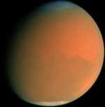 Mars dust storm image from TES on MGS