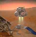 Mars sample return mission illustration (NASA)
