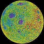 Lunar cratering map (NASA)