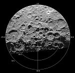 Lunar south pole seen by Arecibo (Cornell Univ.)