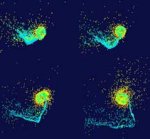 Model showing collision forming Moon (SwRI)