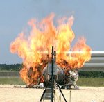 Morpheus lander crash at KSC (NASA/KSC)