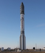 Proton M on pad before Astra 2G launch (Roscosmos)