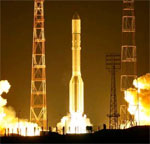 Proton launch of Raduga 2010 Jan 28 (Roscosmos)
