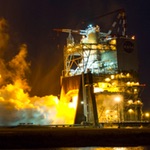 RS-25 engine test at Stennis, Jan 2015 (NASA)