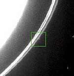 Cassini image of S/2004 S3 (NASA/JPL)
