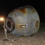 Shenzhou 8 after landing (Xinhua)