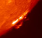 Solar flare seen on 2001 April 15