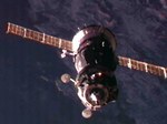 Soyuz TMA-03M arriving at ISS (NASA)