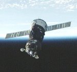 Soyuz TMA-19 during move (NASA)