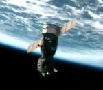Soyuz TMA-9 during docking port move (NASA)