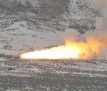 Final shuttle SRB ground test (NASA/MSFC)