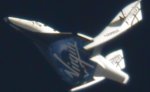 SpaceShipTwo in first feathered glide flight (Virgin Galactic/Clay Observatory)