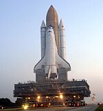 STS-112 rollout (NASA/KSC)