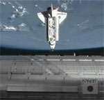 STS-127: shuttle approaching ISS (NASA)