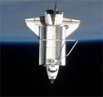 STS-130: shuttle after undocking (NASA)