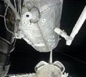 Destiny being attached to ISS
