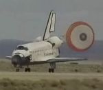 Atlantis lands at KSC
