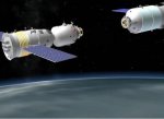 Shenzhou-8 Tiangong-1 docking illustration (CNTV)