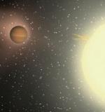 TrES-4 exoplanet illustration (Lowell Obs.)