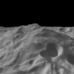 Vesta mountain seen by Dawn (NASA/JPL/Caltech)