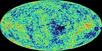 WMAP image of cosmic microwave background (NASA)