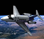 Rocketplane XP design as of Oct. 2007 (Rocketplane Global)